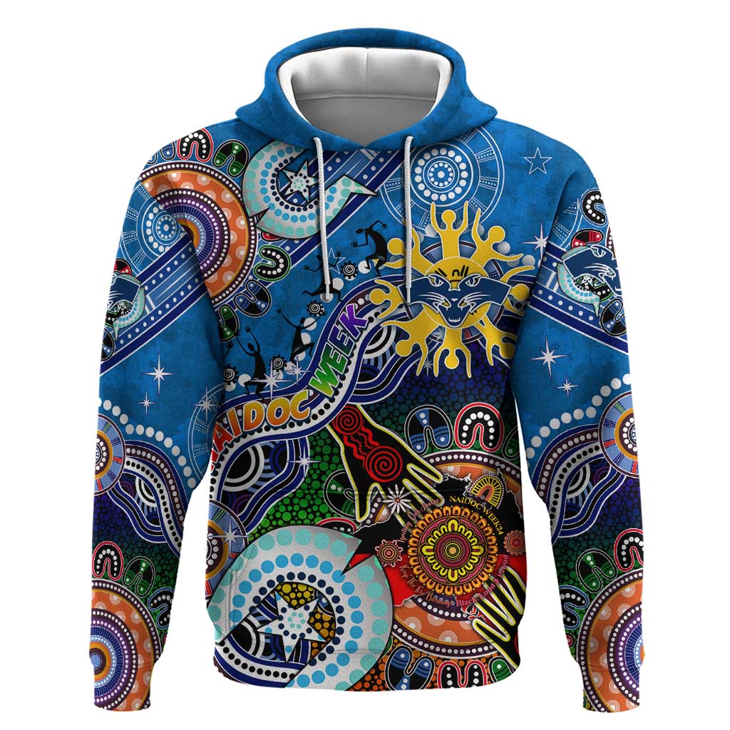 Custom NAIDOC Week 2024 Geelong Cats Hoodie Australia Aboriginal Dot Painting