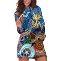 Custom NAIDOC Week 2024 Geelong Cats Hoodie Dress Australia Aboriginal Dot Painting