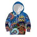 Custom NAIDOC Week 2024 Geelong Cats Kid Hoodie Australia Aboriginal Dot Painting