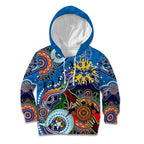 Custom NAIDOC Week 2024 Geelong Cats Kid Hoodie Australia Aboriginal Dot Painting