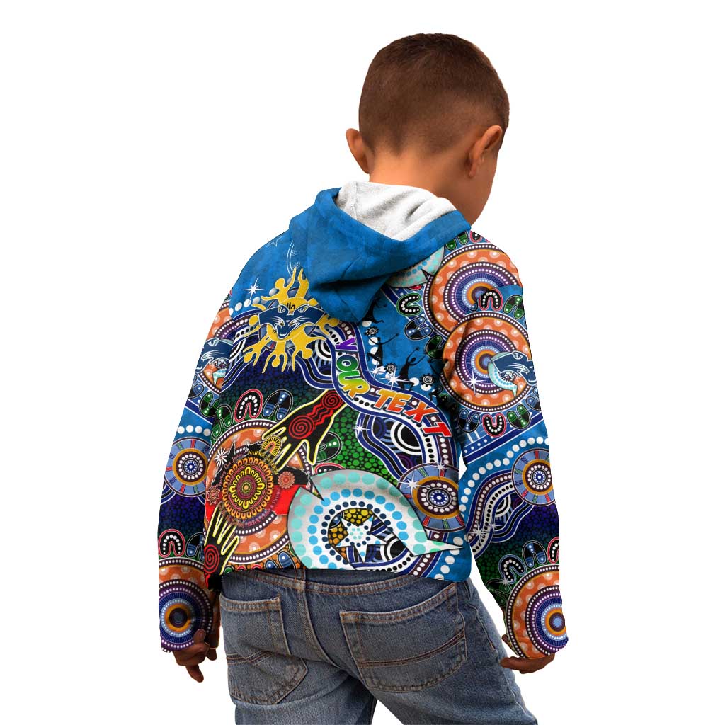 Custom NAIDOC Week 2024 Geelong Cats Kid Hoodie Australia Aboriginal Dot Painting