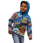 Custom NAIDOC Week 2024 Geelong Cats Kid Hoodie Australia Aboriginal Dot Painting