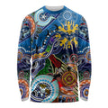 Custom NAIDOC Week 2024 Geelong Cats Long Sleeve Shirt Australia Aboriginal Dot Painting
