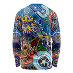 Custom NAIDOC Week 2024 Geelong Cats Long Sleeve Shirt Australia Aboriginal Dot Painting