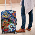 Custom NAIDOC Week 2024 Geelong Cats Luggage Cover Australia Aboriginal Dot Painting