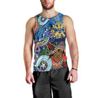 Custom NAIDOC Week 2024 Geelong Cats Men Tank Top Australia Aboriginal Dot Painting