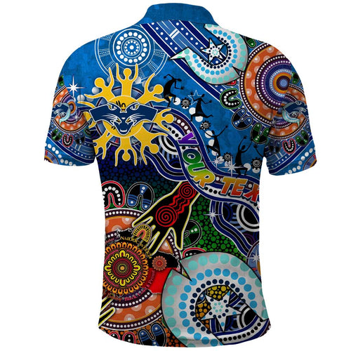 Custom NAIDOC Week 2024 Geelong Cats Polo Shirt Australia Aboriginal Dot Painting