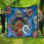 Custom NAIDOC Week 2024 Geelong Cats Quilt Australia Aboriginal Dot Painting