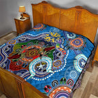 Custom NAIDOC Week 2024 Geelong Cats Quilt Australia Aboriginal Dot Painting