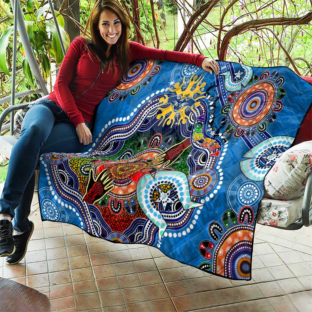 Custom NAIDOC Week 2024 Geelong Cats Quilt Australia Aboriginal Dot Painting