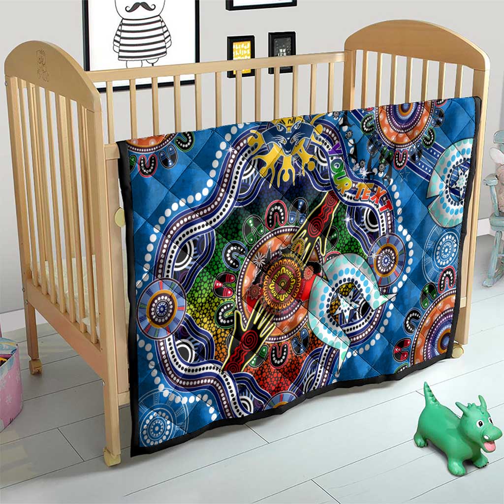 Custom NAIDOC Week 2024 Geelong Cats Quilt Australia Aboriginal Dot Painting