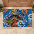 Custom NAIDOC Week 2024 Geelong Cats Rubber Doormat Australia Aboriginal Dot Painting