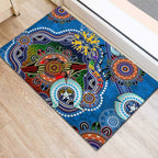 Custom NAIDOC Week 2024 Geelong Cats Rubber Doormat Australia Aboriginal Dot Painting