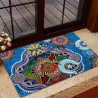 Custom NAIDOC Week 2024 Geelong Cats Rubber Doormat Australia Aboriginal Dot Painting