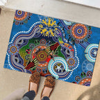 Custom NAIDOC Week 2024 Geelong Cats Rubber Doormat Australia Aboriginal Dot Painting