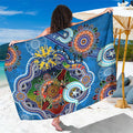 Custom NAIDOC Week 2024 Geelong Cats Sarong Australia Aboriginal Dot Painting