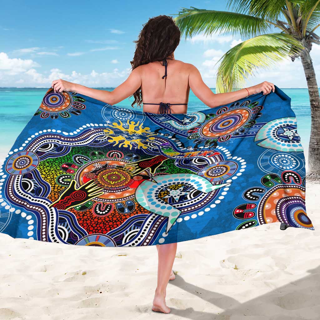 Custom NAIDOC Week 2024 Geelong Cats Sarong Australia Aboriginal Dot Painting