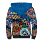 Custom NAIDOC Week 2024 Geelong Cats Sherpa Hoodie Australia Aboriginal Dot Painting