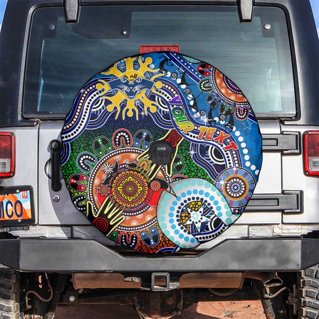 Custom NAIDOC Week 2024 Geelong Cats Spare Tire Cover Australia Aboriginal Dot Painting