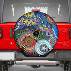 Custom NAIDOC Week 2024 Geelong Cats Spare Tire Cover Australia Aboriginal Dot Painting