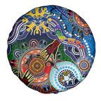 Custom NAIDOC Week 2024 Geelong Cats Spare Tire Cover Australia Aboriginal Dot Painting