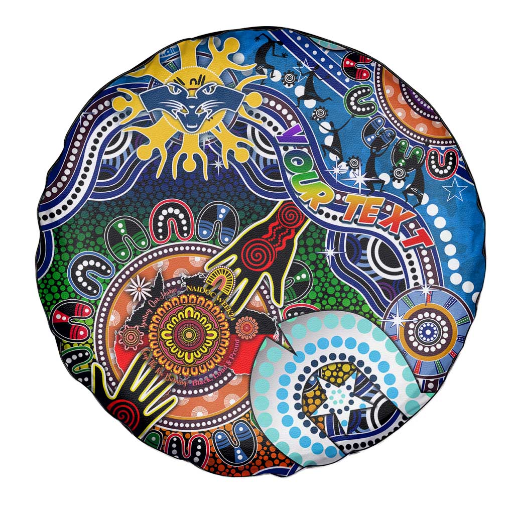 Custom NAIDOC Week 2024 Geelong Cats Spare Tire Cover Australia Aboriginal Dot Painting