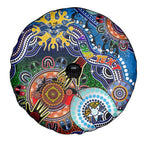 Custom NAIDOC Week 2024 Geelong Cats Spare Tire Cover Australia Aboriginal Dot Painting