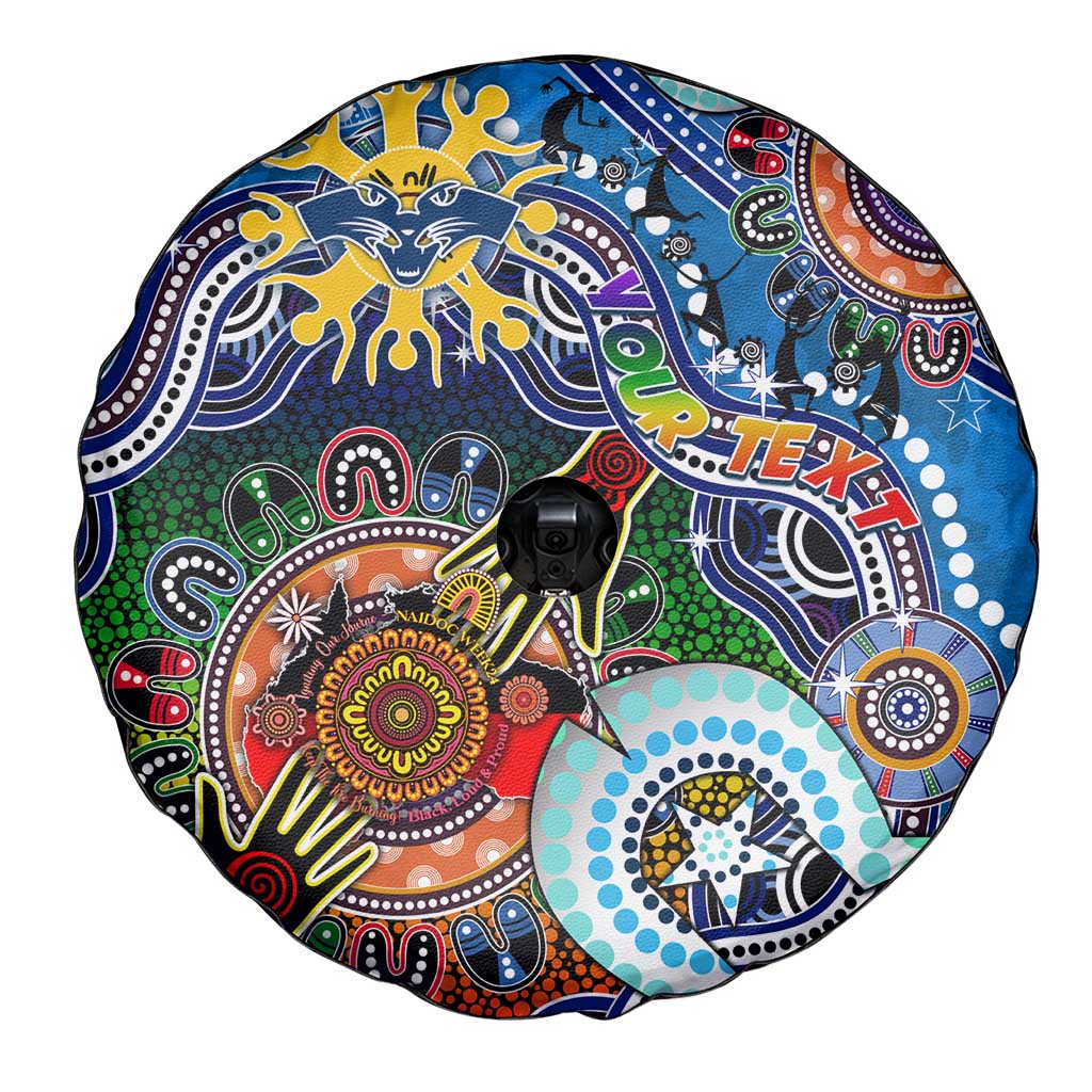 Custom NAIDOC Week 2024 Geelong Cats Spare Tire Cover Australia Aboriginal Dot Painting