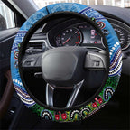 NAIDOC Week 2024 Geelong Cats Steering Wheel Cover Australia Aboriginal Dot Painting