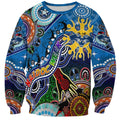 Custom NAIDOC Week 2024 Geelong Cats Sweatshirt Australia Aboriginal Dot Painting