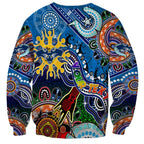 Custom NAIDOC Week 2024 Geelong Cats Sweatshirt Australia Aboriginal Dot Painting