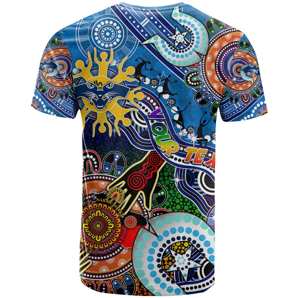 Custom NAIDOC Week 2024 Geelong Cats T Shirt Australia Aboriginal Dot Painting