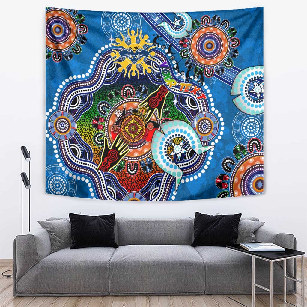 Custom NAIDOC Week 2024 Geelong Cats Tapestry Australia Aboriginal Dot Painting