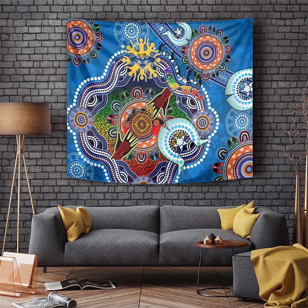 Custom NAIDOC Week 2024 Geelong Cats Tapestry Australia Aboriginal Dot Painting