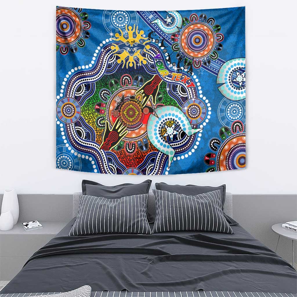 Custom NAIDOC Week 2024 Geelong Cats Tapestry Australia Aboriginal Dot Painting