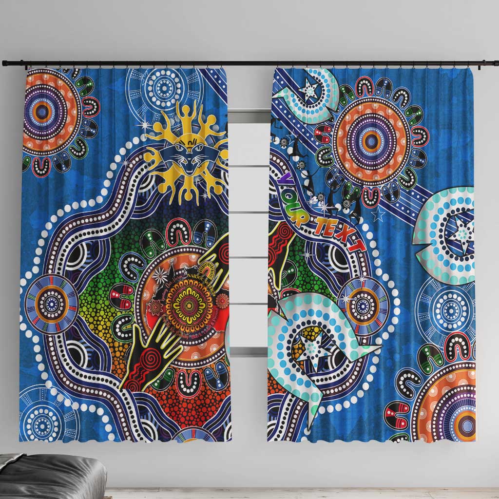 Custom NAIDOC Week 2024 Geelong Cats Window Curtain Australia Aboriginal Dot Painting