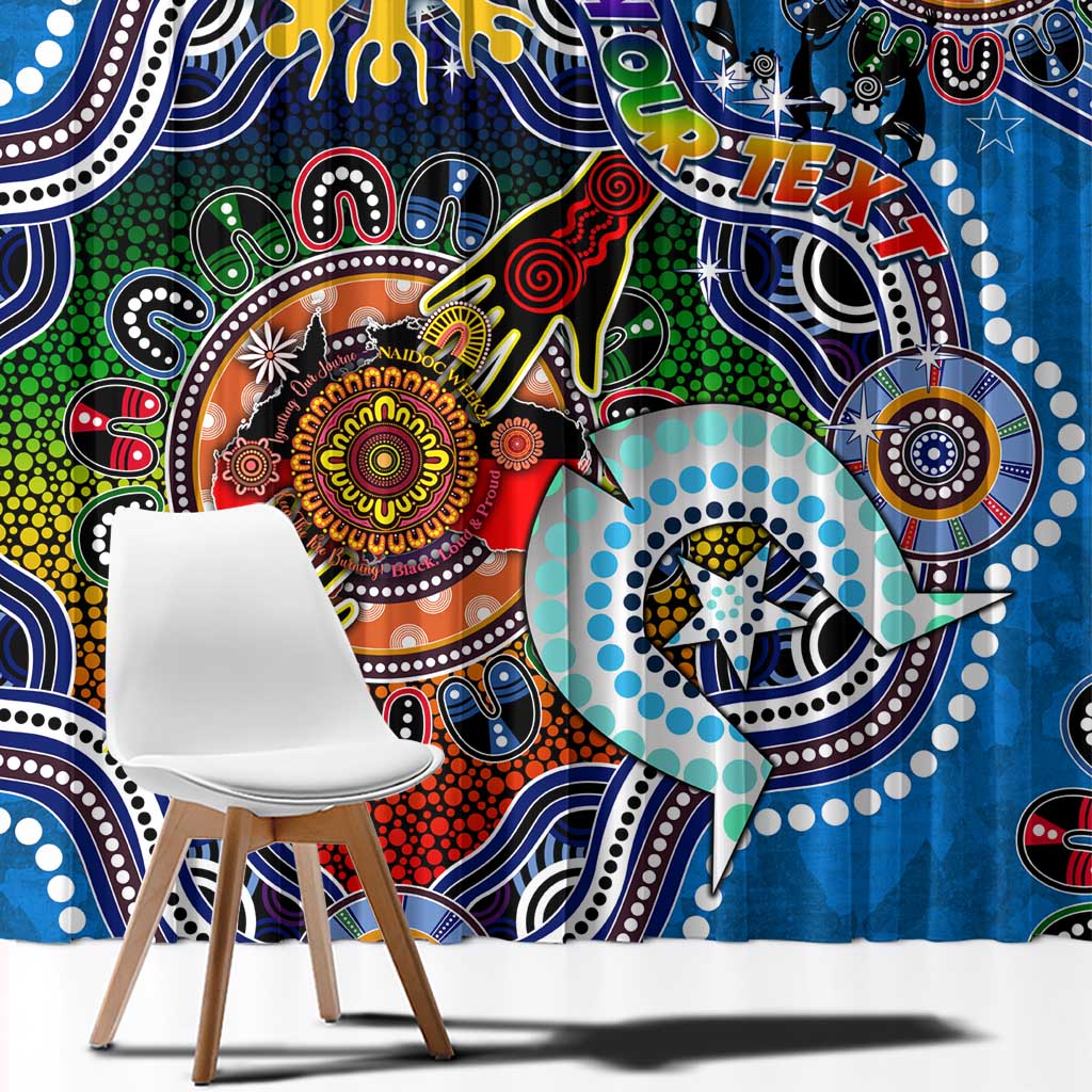 Custom NAIDOC Week 2024 Geelong Cats Window Curtain Australia Aboriginal Dot Painting
