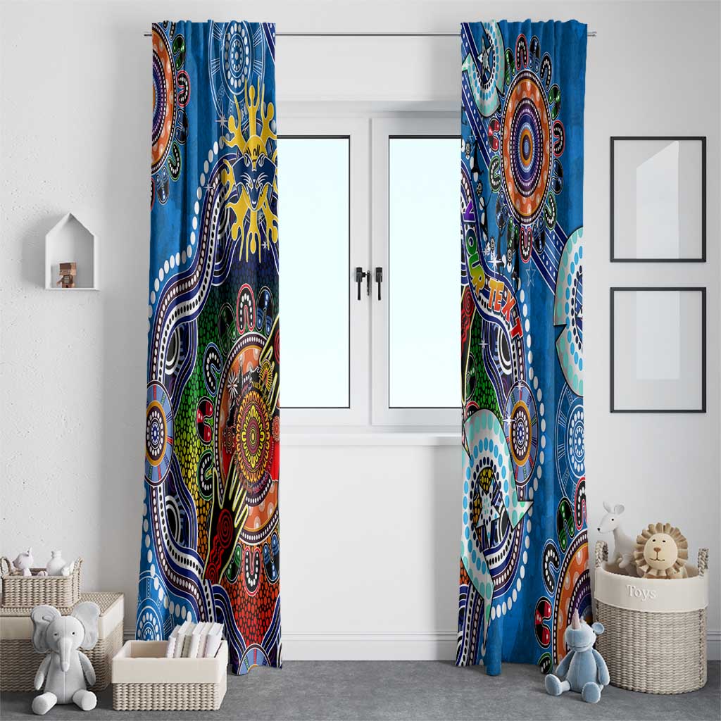 Custom NAIDOC Week 2024 Geelong Cats Window Curtain Australia Aboriginal Dot Painting