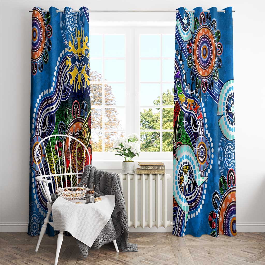 Custom NAIDOC Week 2024 Geelong Cats Window Curtain Australia Aboriginal Dot Painting
