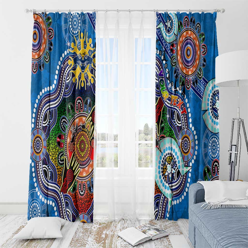 Custom NAIDOC Week 2024 Geelong Cats Window Curtain Australia Aboriginal Dot Painting
