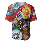 Custom NAIDOC Week 2024 Gold Coast Suns Baseball Jersey Australia Aboriginal Dot Painting