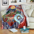 Custom NAIDOC Week 2024 Gold Coast Suns Blanket Australia Aboriginal Dot Painting