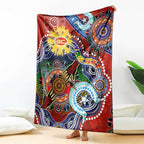 Custom NAIDOC Week 2024 Gold Coast Suns Blanket Australia Aboriginal Dot Painting