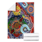 Custom NAIDOC Week 2024 Gold Coast Suns Blanket Australia Aboriginal Dot Painting