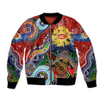 Custom NAIDOC Week 2024 Gold Coast Suns Bomber Jacket Australia Aboriginal Dot Painting