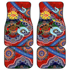 Custom NAIDOC Week 2024 Gold Coast Suns Car Mats Australia Aboriginal Dot Painting