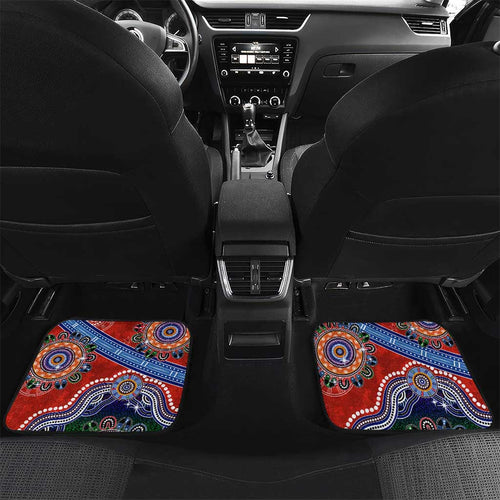Custom NAIDOC Week 2024 Gold Coast Suns Car Mats Australia Aboriginal Dot Painting