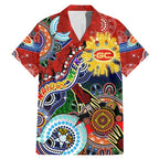 Custom NAIDOC Week 2024 Gold Coast Suns Family Matching Mermaid Dress and Hawaiian Shirt Australia Aboriginal Dot Painting