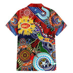 Custom NAIDOC Week 2024 Gold Coast Suns Family Matching Mermaid Dress and Hawaiian Shirt Australia Aboriginal Dot Painting