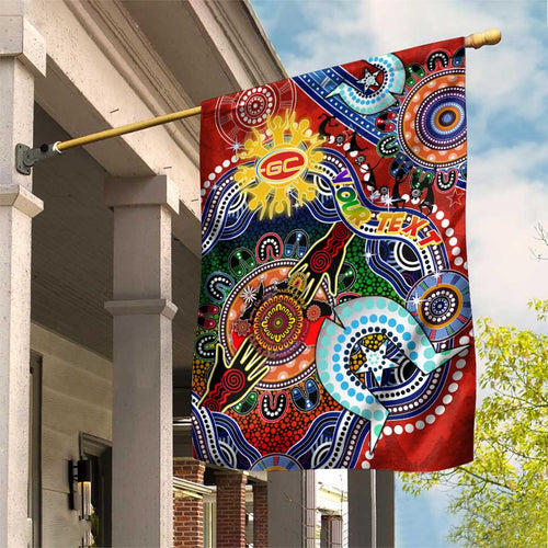 Custom NAIDOC Week 2024 Gold Coast Suns Garden Flag Australia Aboriginal Dot Painting